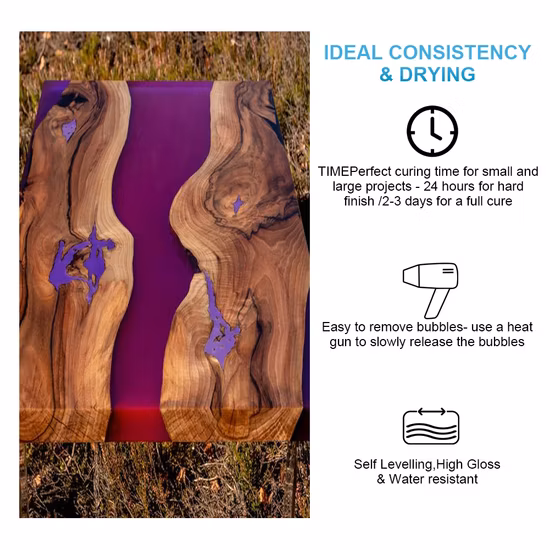 Premium Epoxy Casting Resin No Micro Bubbles Epoxy Resin for Table